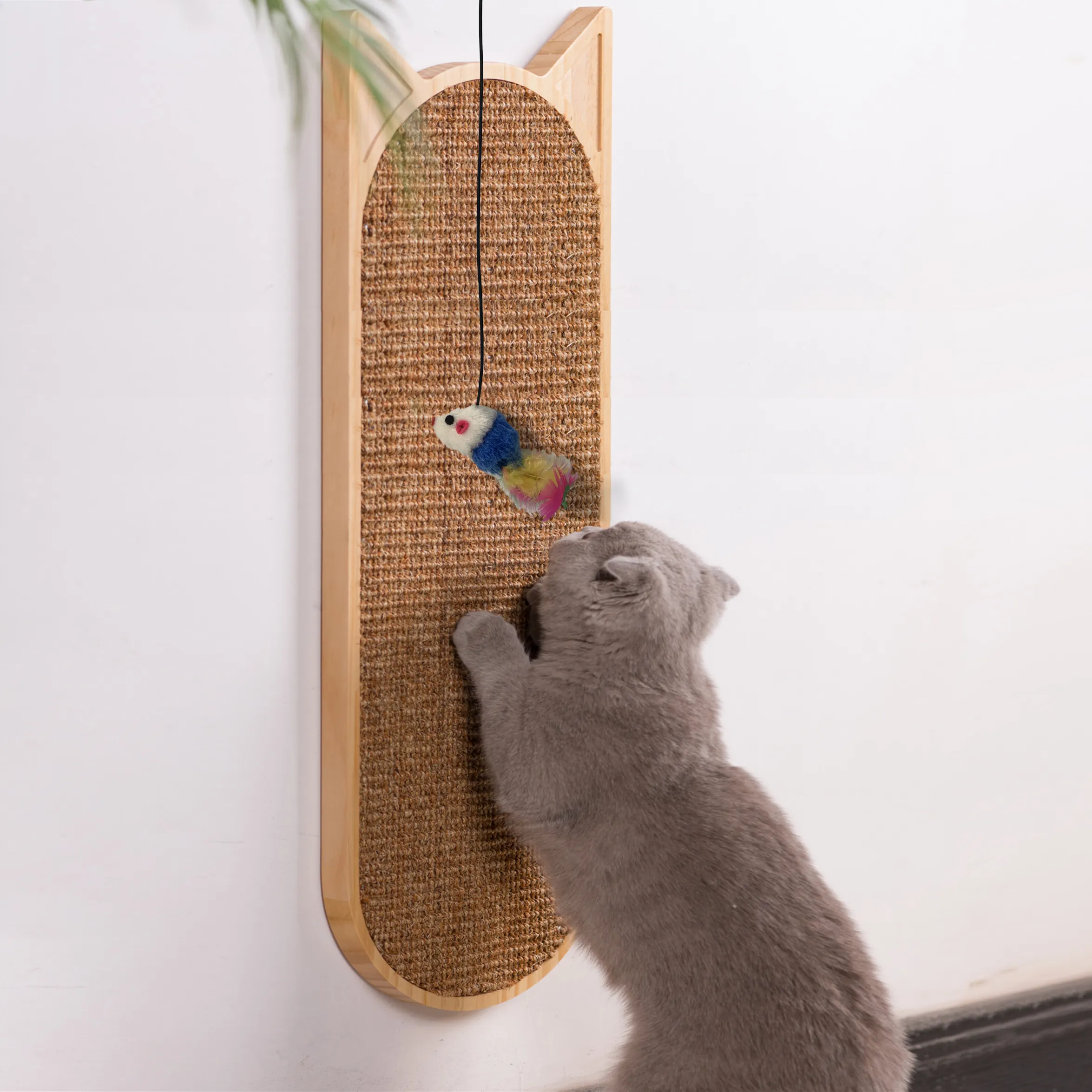 Planche à gratter amovible pour chat Sisal bois griffoir fournitures de meubles pour animaux de compagnie planche à gratter pour chat