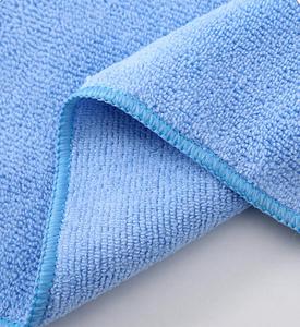 Blue <b>Microfiber</b> Car Wash <b>Towel</b> Knitted Plush Drying Cloth Quick Dry Absorbent Cleaning Rag - Product Image 1