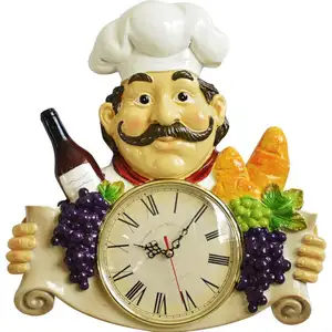 Hars Chef Muur Klokken Vintage Klok Woonkamer Stille Keuken Horloge Amerikaanse Land Home Decor Keuken Gadgets Ambachten & Geschenken