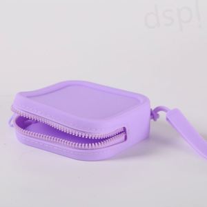 Simple Waterproof Silicone Mini Makeup Bag Pendants Coin Organizers Bag Lipstick Storage Bag <b>Wallet</b> - Product Image 4