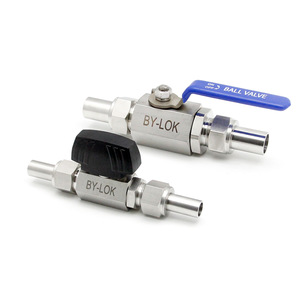 บอลวาล์ว By-Lok ขนาด 1/2 นิ้ว แบบตรง ควบคุมด้วยมือ สำหรับน้ำและแก๊ส - Product Image 1