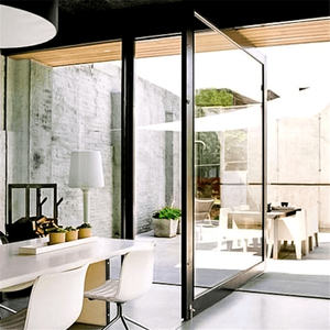 เดือยประตูไฮดรอลิกดั้งเดิม<span class=keywords><strong>ประตู</strong></span>อลูมิเนียมบานเลื่อนกระจก<span class=keywords><strong>มือ</strong></span><span class=keywords><strong>สอง</strong></span>ดีไซน์เรียบง่าย - Product Image 4