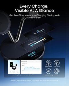 Estación de Carga Inalámbrica Rápida Anker Prime 3 en 1 Compatible con Qi2.2 de 25W con Pantalla Inteligente para <span class=keywords><strong>iPhone</strong></span> y Apple Watch - Product Image 5