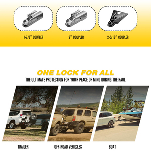 Accessoires extérieurs de serrure de coupleur universel réglable-serrure de sécurité d'attelage de remorque d'attelage de boule - Product Image 4