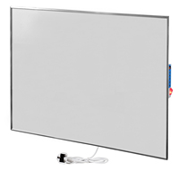 Panel Calefactor de Infrarrojos Lejanos de 960W con Marco de Aluminio Blanco, Montaje en Pared y Techo, Calentamiento Rápido y Programación Inteligente