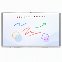 Tableau blanc interactif intelligent Android LCD tactile 4K de 55 à 110 pouces avec logiciel multilingue – Prix usine