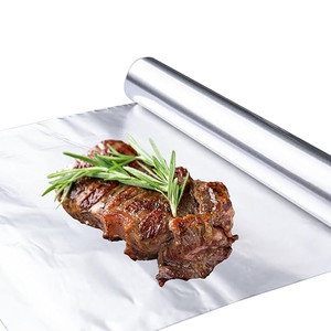 Rollo de papel de aluminio de 18 micras de grado alimenticio 30cm <span class=keywords><strong>X</strong></span> 200 metros precio de fábrica - Product Image 5