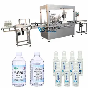 WEIBANG automático engarrafamento equipamento 350ml 500ml vinagre mar espinheiro suco máquina