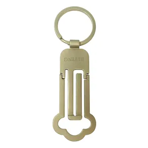 Porte-clés rétro personnalisé pour chambre de motel Porte-clés en émail dur pour hôtel avec impression UV Porte-clés promotionnel d'artisanat en métal