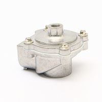Vanne à impulsions pneumatique en aluminium de qualité supérieure, DN25, 24 Vcc, 110 Vca, 220 Vca, commande d'air à impulsions, angle droit, poussée