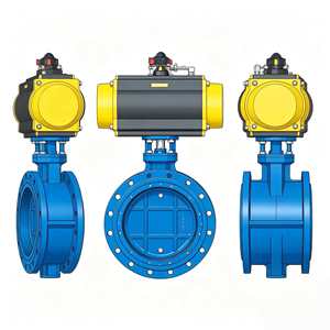 Valvola a <span class=keywords><strong>Farfalla</strong></span> a Doppio Eccentrico Manuale con Guarnizione Morbida, Tipo Telescopico, Disponibile OEM, per Acqua, Dimensione Porta 3in-12in, Garanzia 3 Anni - Product Image 4