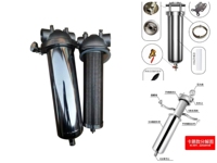 Système de préfiltration en acier inoxydable SS316L à installation rapide avec boîtier de filtre en ligne à trois colliers pour la filtration des liquides chimiques