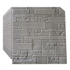 <span class=keywords><strong>Papier</strong></span> <span class=keywords><strong>peint</strong></span> 3d en mousse, revêtement mural en forme de brique, couleur blanc, Orange, noir, bleu - Product Image 6