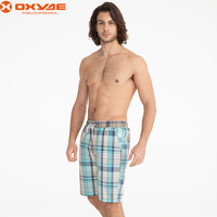 Shorts décontractés en coton et lin pour homme de qualité supérieure, respirants, anti-UV, séchage rapide, motif uni, taille élastique, coupe mi-haute