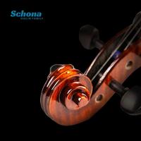 Violon professionnel haut de gamme 1/4-4/4 avec table en épicéa, dos/côtés en érable, touche en ébène et archet en bois de Brésil