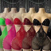 Robe moulante Carnival Club Party, une robe pour deux looks, plusieurs couleurs au choix, haute élasticité, tenue de danseuse exotique, tenue de strip-teaseuse