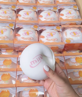 Jouet Squishy Zoey Pink Milk Bun en Mousse PU à Remontée Lente, Doux, à Presser, Sensoriel, Anti-Stress, Cadeau Nouveauté, Vente en Gros
