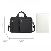 Nuevo Bolso Bandolera de un Solo Hombro para Hombre, Bolso de Mano para Portátil de Negocios de 16 Pulgadas, Impermeable, Maletín de Gran Capacidad