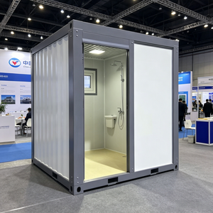 Baño Portátil Móvil de Tamaño Personalizado, Ducha Exterior Prefabricada, Estructura de Acero HDPE para Uso Público en Sitios de Camping - Product Image 3