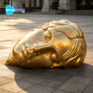 Escultura <span class=keywords><strong>de</strong></span> Mármol Gigante con Forma <span class=keywords><strong>de</strong></span> Cabeza Durmiente, Estatua <span class=keywords><strong>de</strong></span> <span class=keywords><strong>Piedra</strong></span> <span class=keywords><strong>de</strong></span> Arte Moderno para Decoración <span class=keywords><strong>de</strong></span> Plazas y Parques, Personalizable - Product Image 1