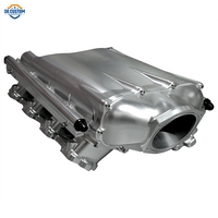 Manifold Intake Billet Aluminium CNC Kustom SK untuk LS3 dengan Rel Bahan Bakar Ganda