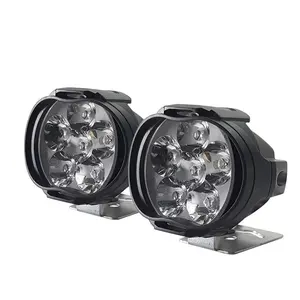 6 Lampu Depan LED untuk Lampu Sorot Motor Lampu Kabut Kendaraan Mobil Otomatis 6 LED Lampu Depan Tambahan Kecerahan Lampu Mobil Listrik