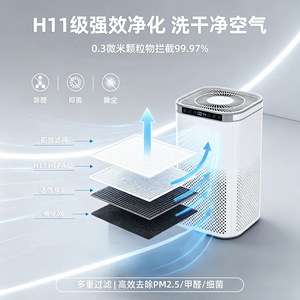 Air Purifier <b>Humidifier</b> Combo 11-20m Formaldehyde Removal Home Use - Product Image 3