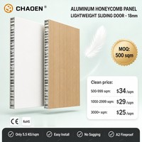 Panneau de mobilier en aluminium alvéolaire sandwich OEM pour projets de placards résidentiels, anti-déformation, anti-moisissure et anti-bactérien