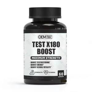 Kapsul ODM/OEM Test X180 Boost Booster untuk Pria, Suplemen <span class=keywords><strong>Herbal</strong></span> untuk Membakar Lemak dan Meningkatkan Energi - Product Image 1