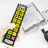 Control Remoto Inalámbrico Industrial SF-14D IP67 a Prueba de Agua, 14 Teclas, Doble Velocidad, Parada de Emergencia, Anti-interferencia para Grúa