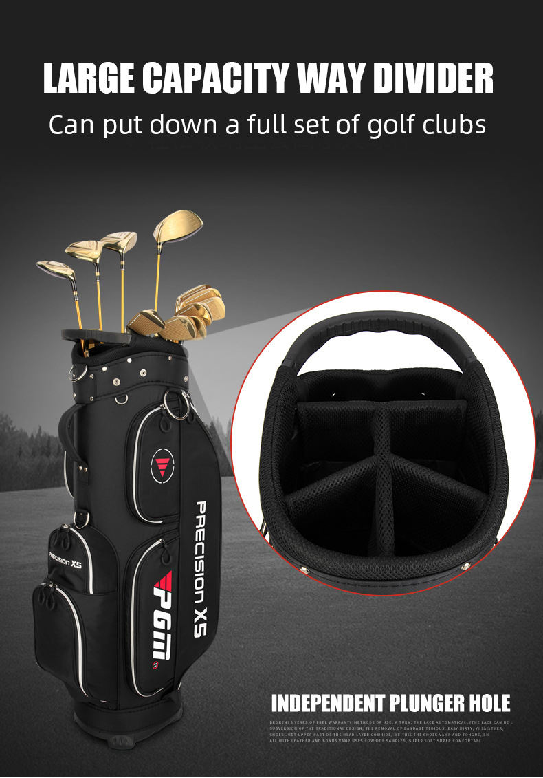 PGM QB067 golf carry tour bag light weight waterproof custom golf staff