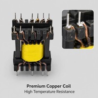 Transformateur haute fréquence à noyau de ferrite EE25 EE33 EE40 EE55 12V 24V 48V 220V pour SMPS LLC, circuit de résonance PFC Boost