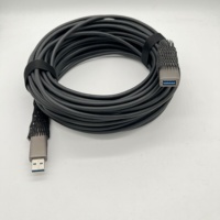 Câble noir 40m USB 3.0 AOC mâle à femelle transfert de données 10Gbps Compatible avec USB 2.0