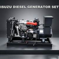 Générateur diesel triphasé à quatre fils ISUZU 10/12/15/20/25/30/40/50KW/KVA avec démarrage à distance et options ATS disponibles 220V/230V/380V