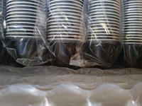 Kapsul Kopi Aluminium Dinding Tunggal dengan Logo Kustom dan Cangkir Aluminium dengan Tutup untuk Minuman, Makanan, Kopi