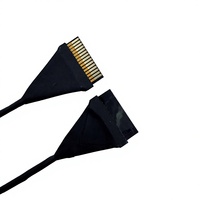 Hotten 15-Pin 1,0mm Rastermaß Reverse FPC-zu-FPC Feinkoaxialkabel-Baugruppe für LCD-Anzeigemodule