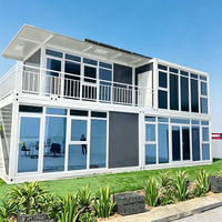 Maison conteneur mobile préfabriquée de haute qualité, structure en acier modulaire, 20 pieds, 40 pieds, moderne, luxueuse, pour bureau extérieur, jardin ou studio