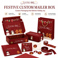 Boîte cadeau de Noël en carton personnalisée de luxe pour l'emballage de serviettes, parfums, ornements, cosmétiques, bijoux, pyjamas