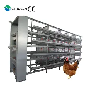 Ferme avicole matières premières cage à poulet usine vente directe cage à poulet haute capacité durable