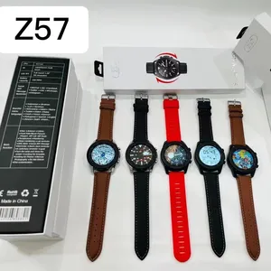 Neue Z57 Smartwatch Drehring Mund BT Anruf Herzfrequenz Bewegung Informationen Alarm Blutdruck Wasserdichte runde Uhr