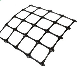 Bền biaxial Pet geogrids 30kn-100kn đường xây dựng đường lái xe dốc bảo vệ Polyester Geo lưới với PP sợi thủy tinh - Product Image 1