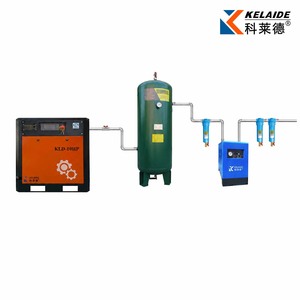 7.5KW 10HP Industrial Screw Air Compressor System with Air Tank and Dryer for <b>Small</b> Factory Use - Product Image 1
