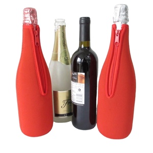 Custom Logo Sublimation Print Neoprene Cooler Bag Sleeve Holder Portable 750ml Single or Double Insulated Wine <b>Bottle</b> Cover - Product Image 6