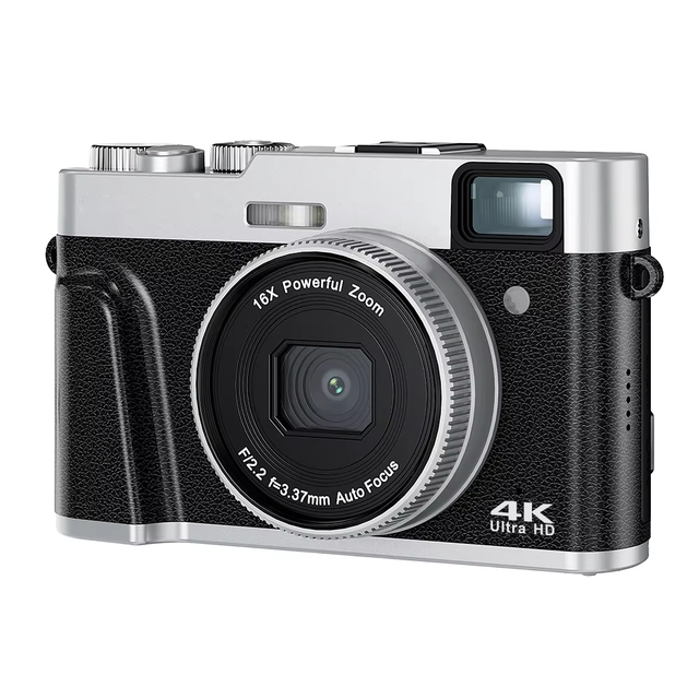 Beginner Friendly Mirrorless Digital Camera 48MP 4K Dual Cam for Selfie Vlog Compact UHD for Kids Teenagers Holiday Gift