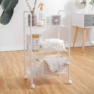 Estantes de almacenamiento plegables con ruedas, estantería de gran capacidad, estante de alambre de metal independiente - Product Image 6
