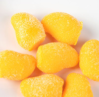 Bonbons gélifiés exotiques au jus de mangue, saveur fruitée, bonbons en forme de fruits, doux et variés, vente en gros