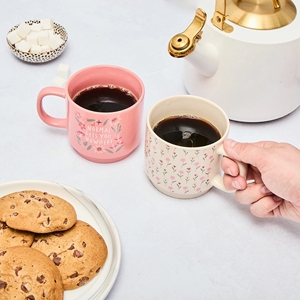 Mug en céramique de qualité supérieure avec motif floral, impression par décalcomanie, tasses à thé en porcelaine, cadeaux d'affaires, réutilisables, sans danger pour les aliments - Product Image 3