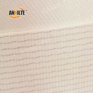 Annilte 1.2mm Double Side Textured Cotton Pu Food Grade Conveyor Belt For Dough Machine