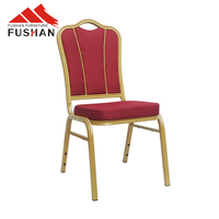 Chaises de mariage de luxe chaise de banquet d'hôtel meubles d'hôtel chaise de conférence empilable empilable Silla Para Banquete