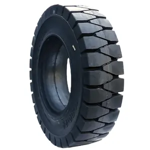 一级实心叉车轮胎11.00-20 1100X20缓冲轮胎12.00-20叉车重型卡车拖车用橡胶实心轮胎